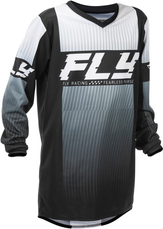 Fly Racing F-16 Jeugd Shirt - Zwart/Wit