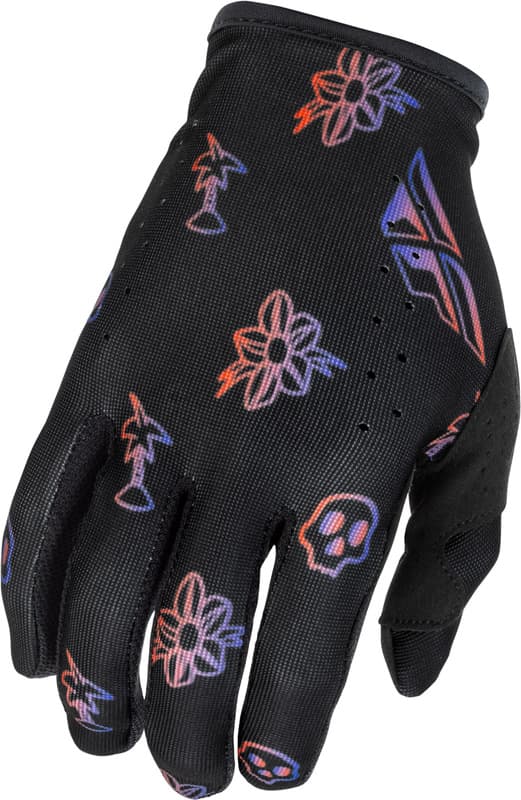 Fly Racing Lite Outline Special Edition Jeugd Handschoenen - Zwart/Rood/Paars