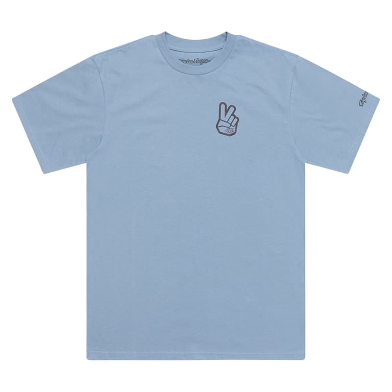 Troy Lee Designs Peace Out T-Shirt - Smoke Blauw