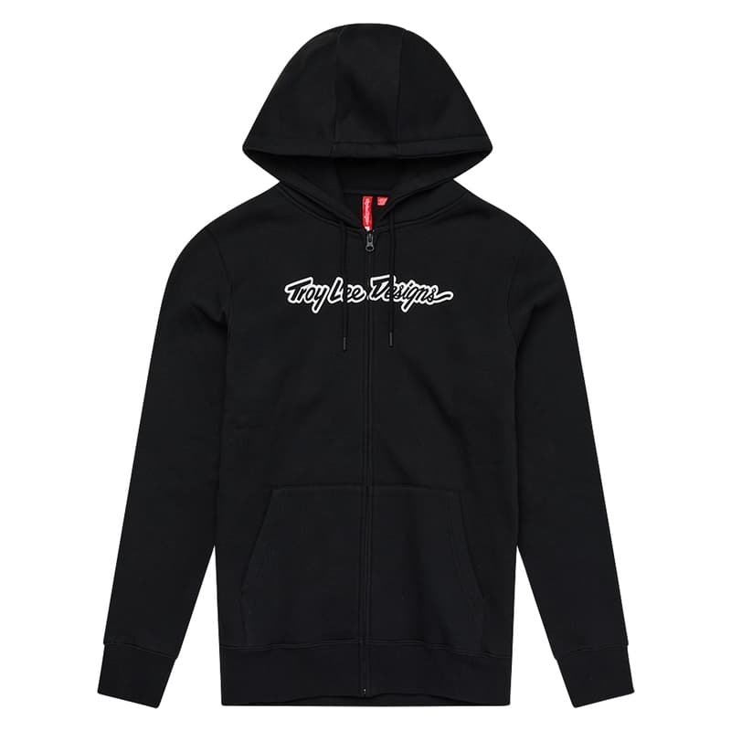 Troy Lee Designs Zip Up Signature Hoodie - Zwart