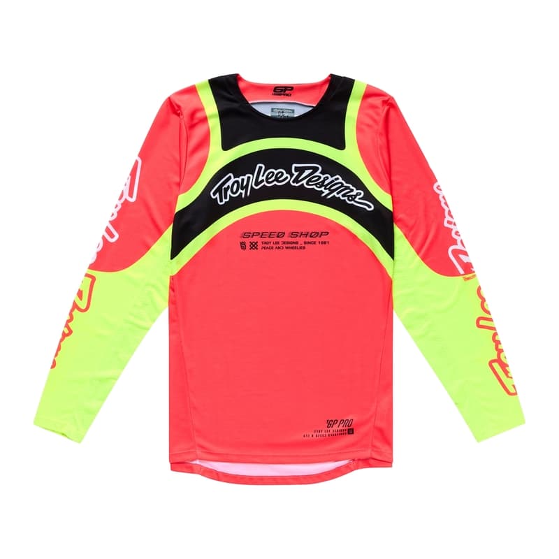 Troy Lee Designs Gp Pro Swerve Shirt - Infra Rood/Geel
