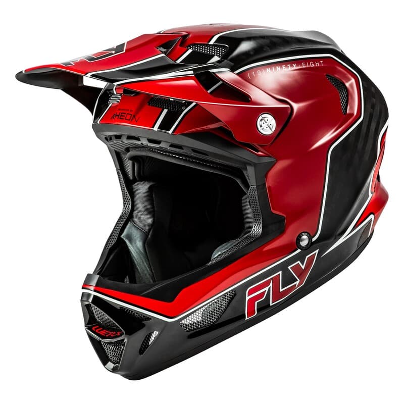 Fly Racing Werx-R Carbon Flow Bicycle Helm - Rood/Zwart