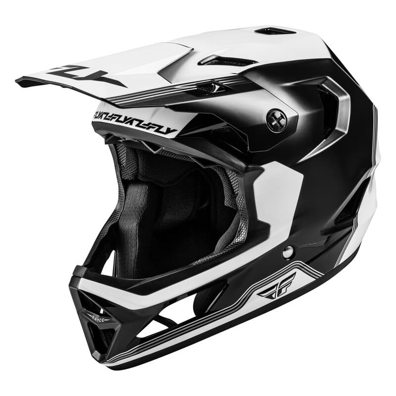 Fly Racing Rayce Repeat Bicycle Helm - Zwart/Wit