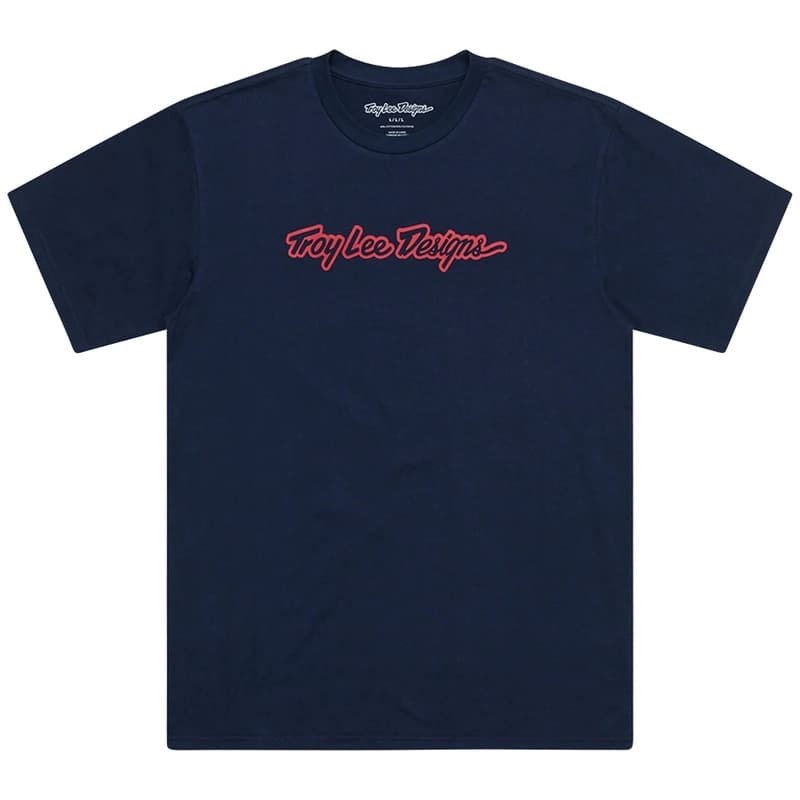 Troy Lee Designs Signature T-Shirt - Marineblauw