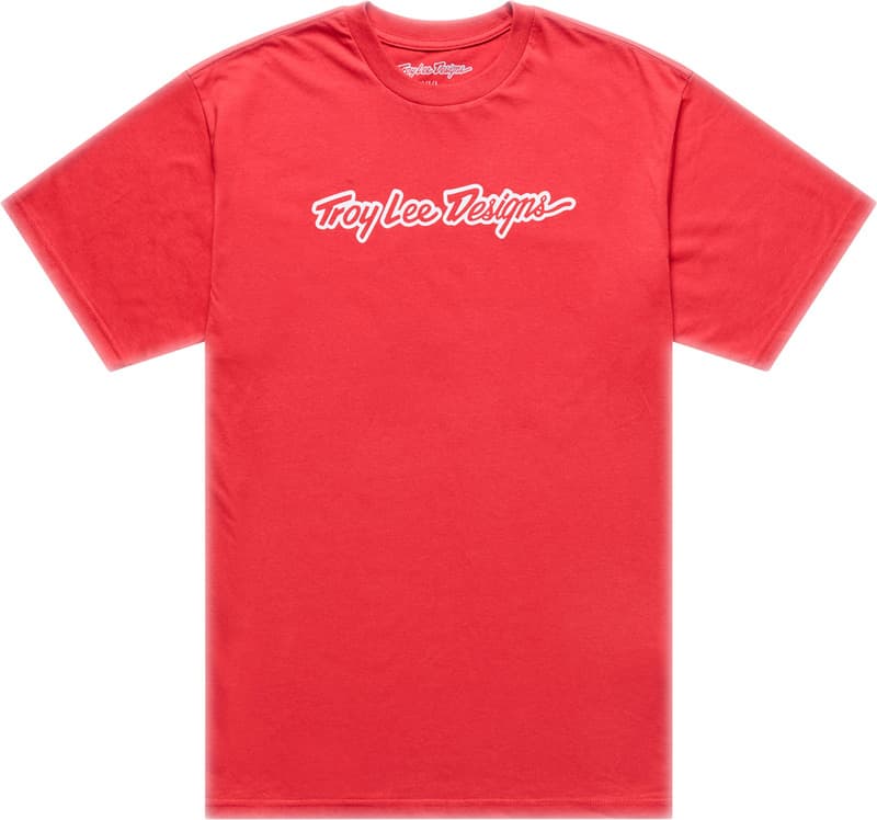 Troy Lee Designs Signature Jeugd T-Shirt - Scarlet