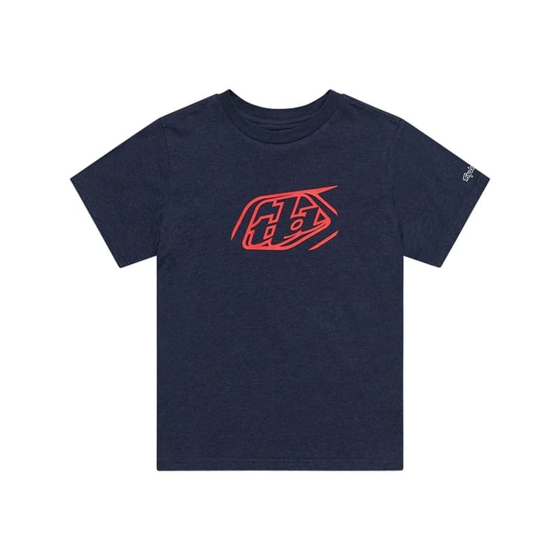 Troy Lee Designs Badge Jeugd T-Shirt - Marineblauw Heater