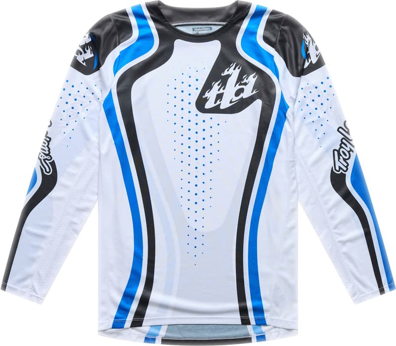 Troy Lee Designs Gp Pro Shirt - Roller Wit/Blauw
