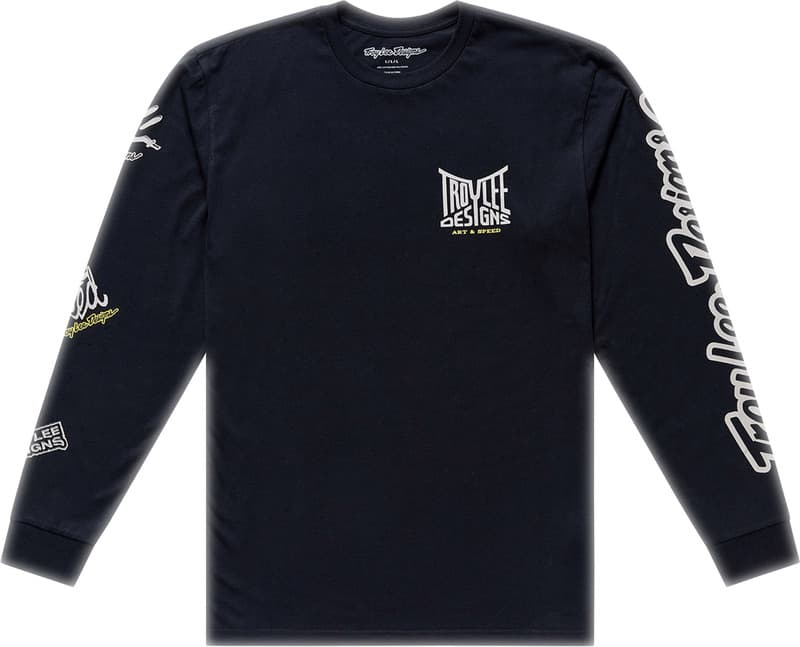 Troy Lee Designs Long Sleeve Stuur T-Shirt - Zwart