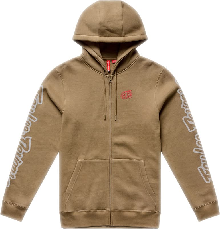 Troy Lee Designs Zip Up Badge Hoodie - Sienna