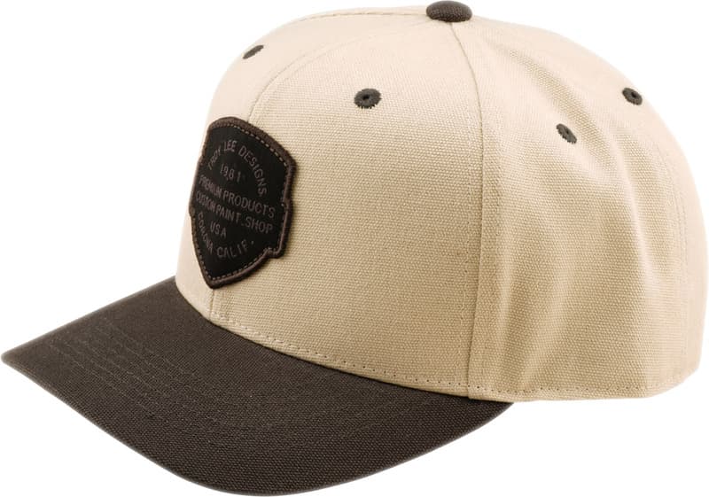 Troy Lee Designs Curved Snapback Imprint Hat - Pumice/Zwart