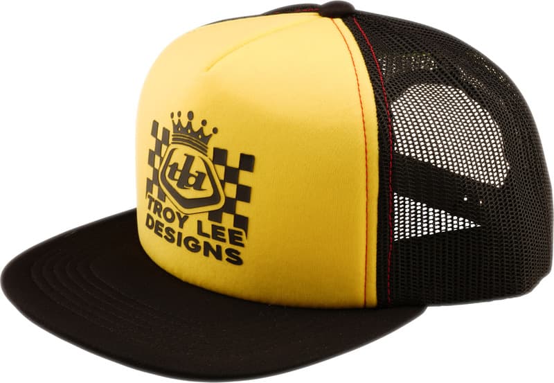 Troy Lee Designs Trucker Snapback Hat - Friday Night Zwart/Goud