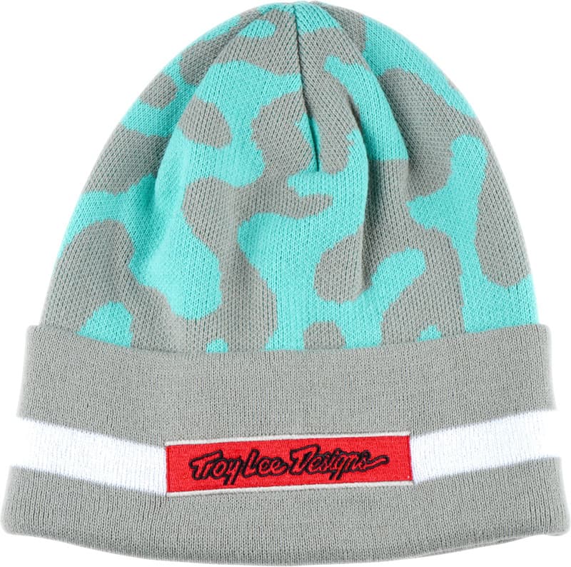 Troy Lee Designs Flow Camouflage Beanie - Sage/Petrol