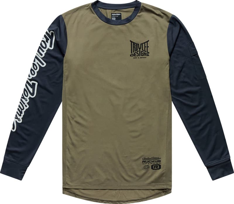 Troy Lee Designs Ruckus Offroad Shirt Barz - Army/Carbon