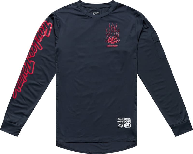 Troy Lee Designs Ruckus Offroad Shirt Flamz - Carbon
