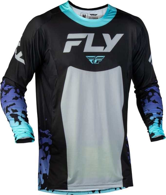 Fly Racing Lite Flake Shirt - Zwart/Grijs/Multi