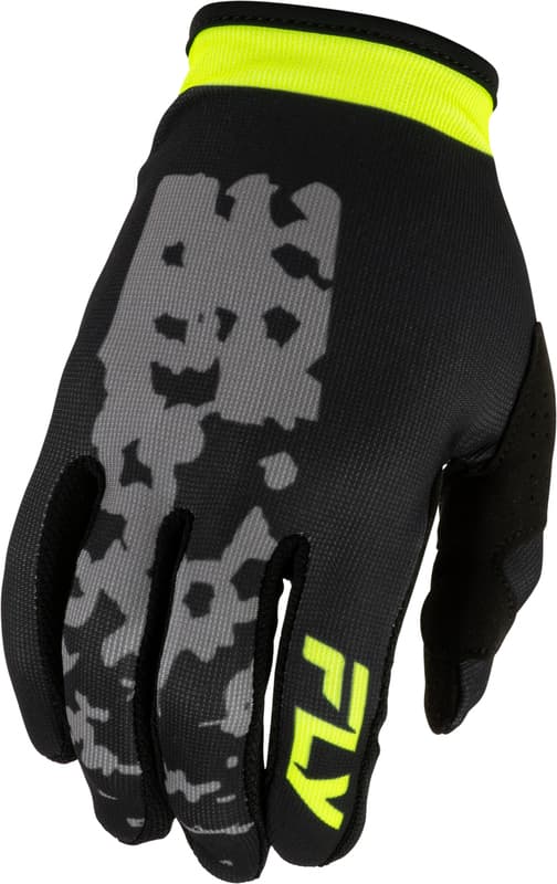 Fly Racing Lite Flake Handschoenen - Grijs/Hi-Vis/Zwart