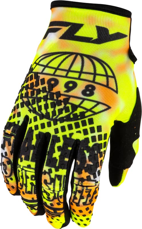 Fly Racing Kinetic Blur Handschoenen - Wit/Hi-Vis/Oranje