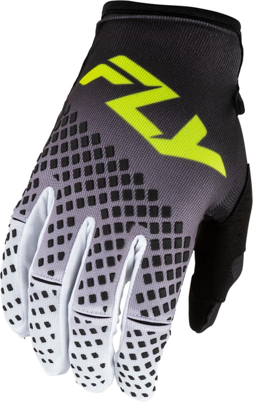 Fly Racing Kinetic Fade Handschoenen - Zwart/Wit/Hi-Vis