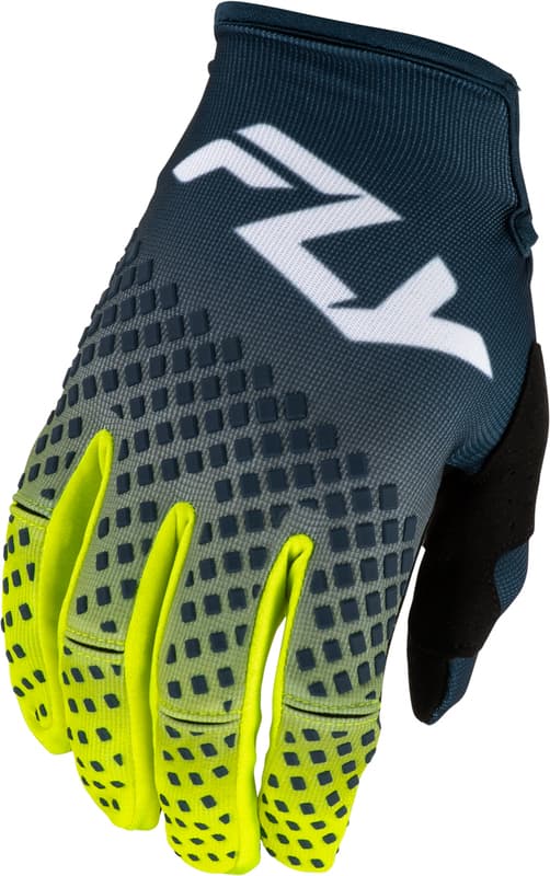 Fly Racing Kinetic Fade Handschoenen - Marineblauw/Hi-Vis/Wit