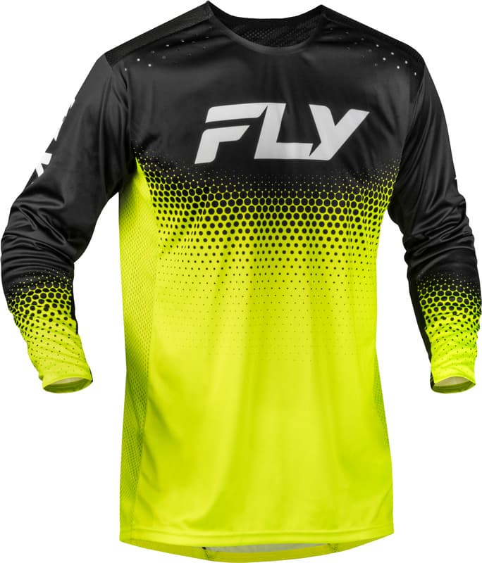 Fly Racing Rayce Sonar Bicycle Shirt - Hi-Vis/Zwart/Wit