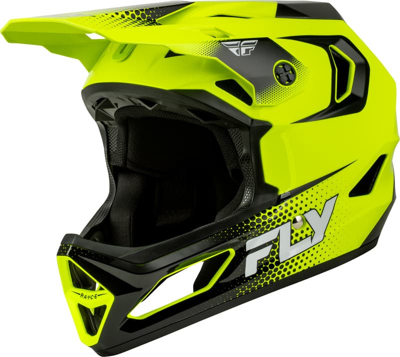 Fly Racing Rayce Sonar Bicycle Jeugd Helm - Hi-Vis/Zwart/Wit