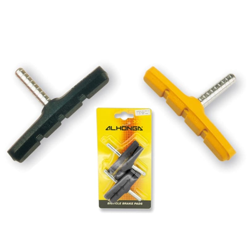 Alhonga Remblokken Set (Voor + Achter) - Zwart
