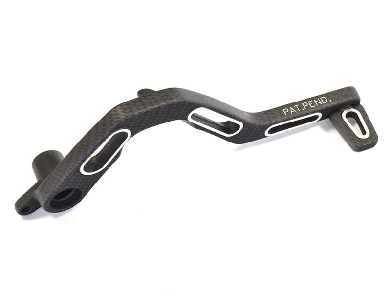 V Parts Rempedaal Aluminium Carbon Texture Derbi