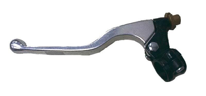 Bihr Long Clutch Lever + Perch Casted Aluminium Polished/Black Universal