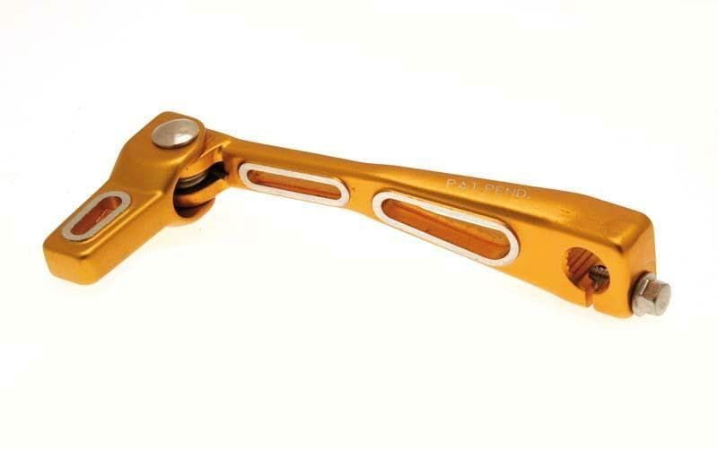 V Parts Lighty Schakelpedaal Anodized Aluminium Goud Derbi