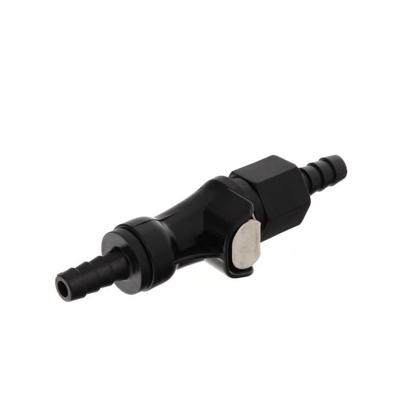 Bihr Quick Connectors ø6mm Double Shut Off Black