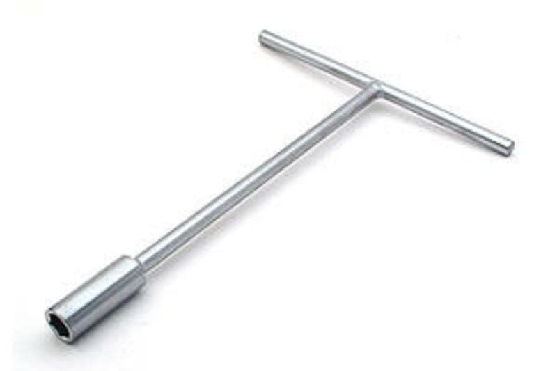 Vector T-Handle Socket Key 8mm Satin Chrome