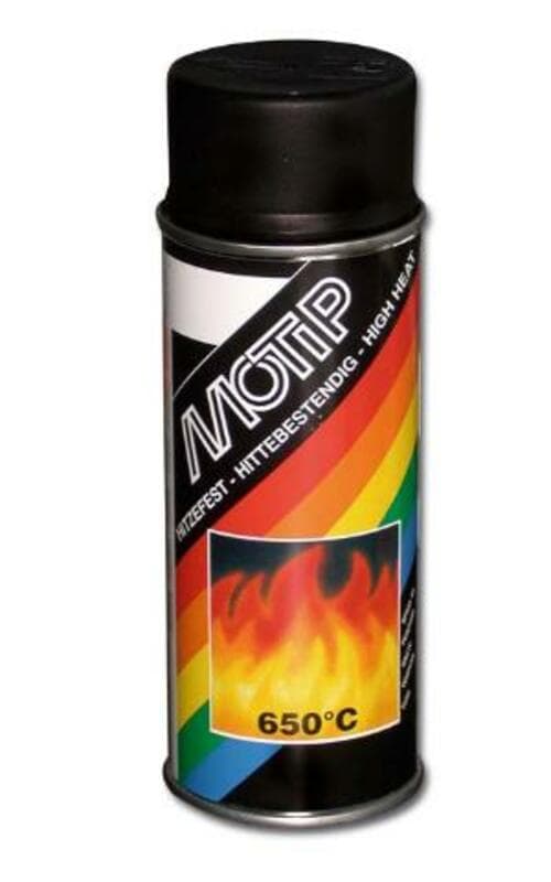 Motip Black Heat Resistant Lacquer - Spray 400ml
