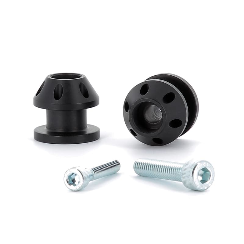 V Parts M8x1,25 Bobbins Aluminium Zwart