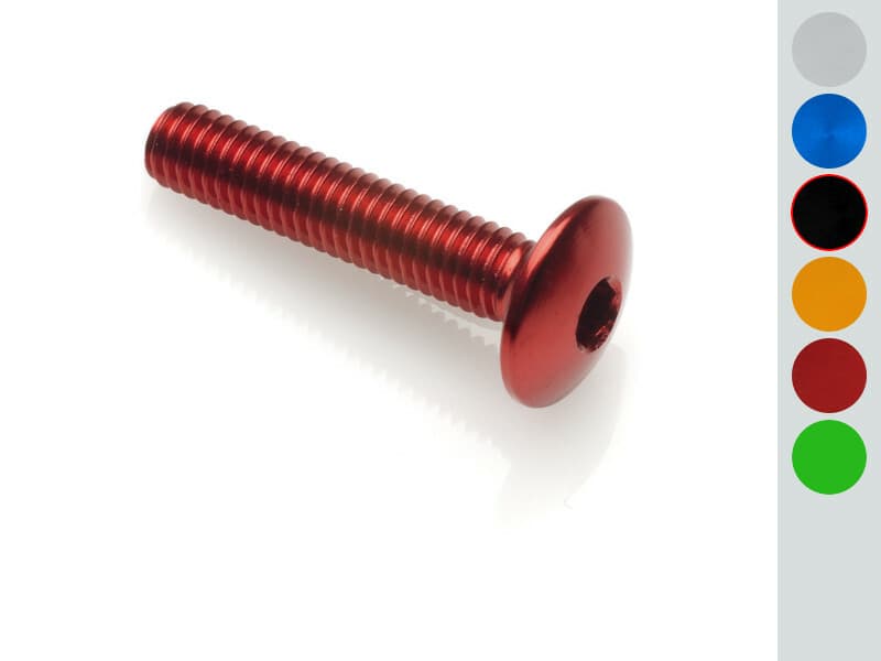 Lightech M5 X 15 Dome Head Screw Ergal Zwart