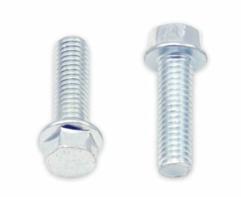 Bolt 8mm Hex Head Screw M6x1x20mm 10 Pieces