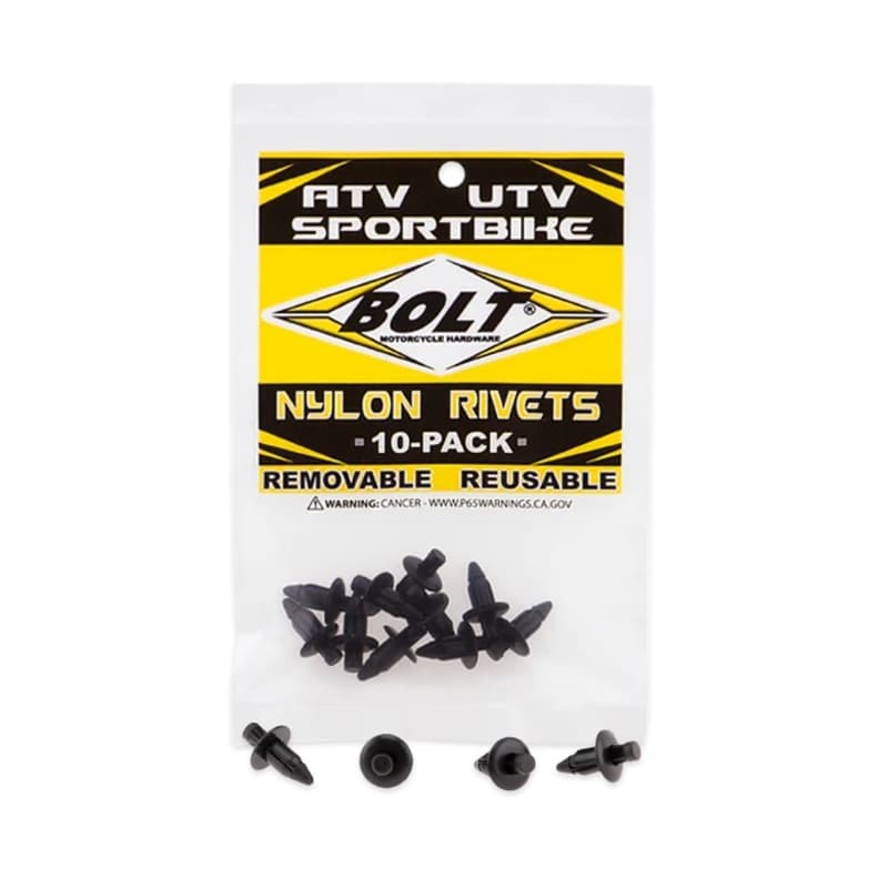 Bolt M6 Nylon Rivet 10 Pieces