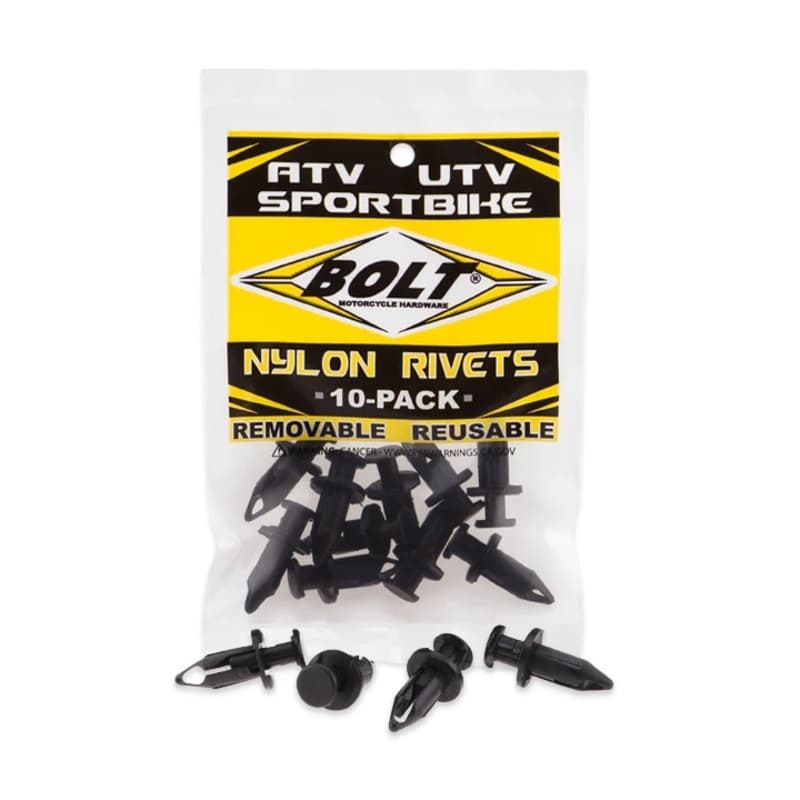 Bolt M8 Nylon Rivet 10 Pieces