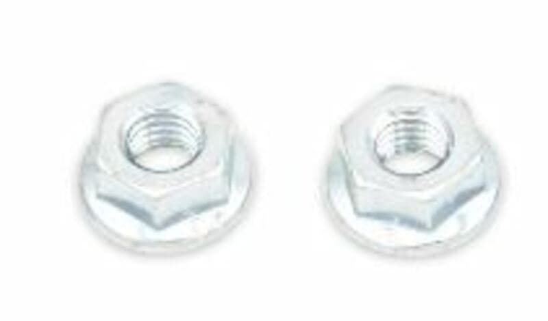 Bolt Flange Nut M6x1mm Head 10mm Steel 10 Pieces