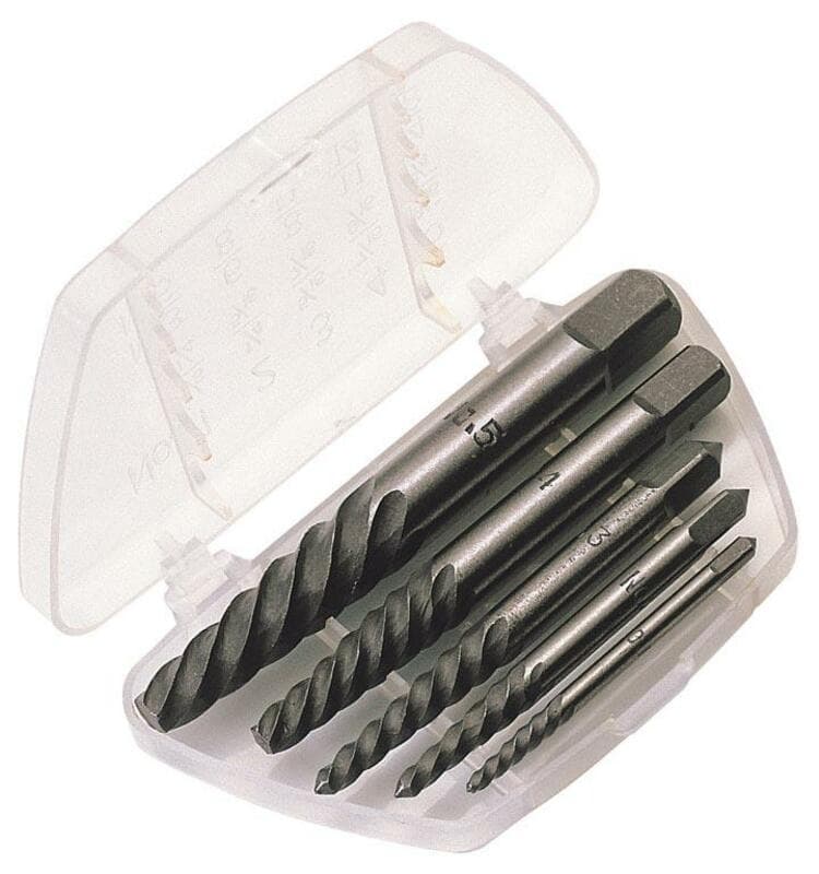 Draper Screw Extractor Set Carbon Staal 5 Pcs
