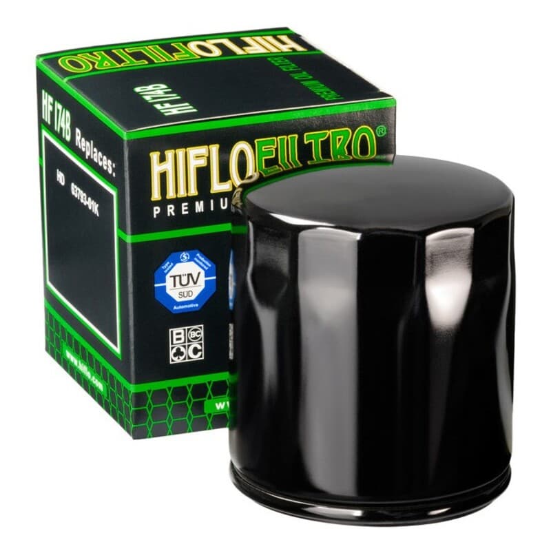 Hiflofiltro Oliefilter Glossy Zwart - HF174B