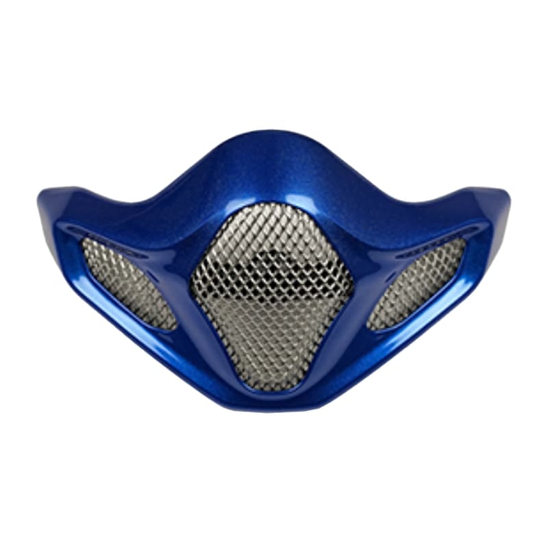 Arai External Chinbar Vent Grill Metallic Blauw (Barcia Zwart) voor Mx-V Helm