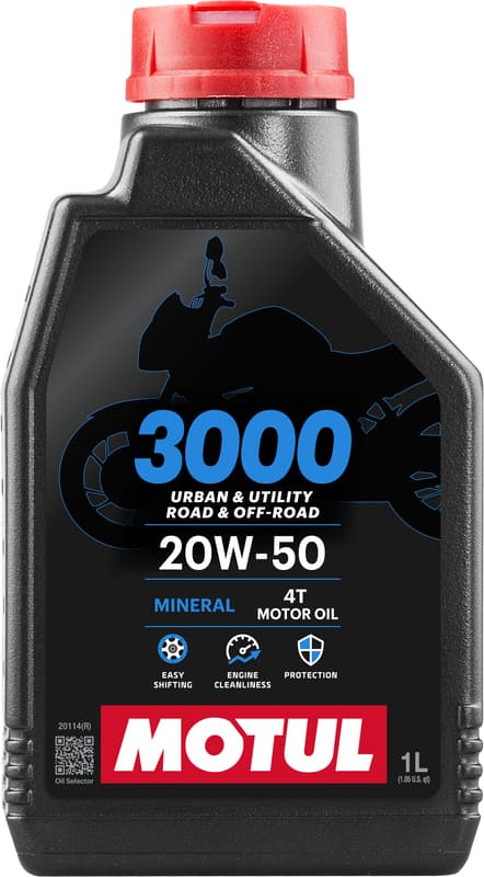 Motul 3000 4t Motor Oil - 20w50 - 1l