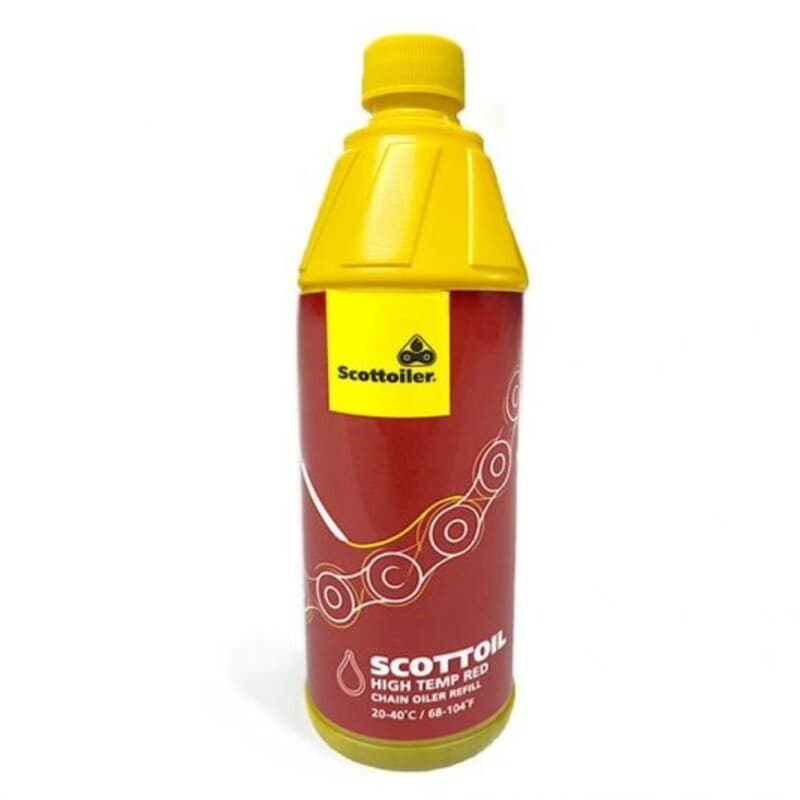 Scottoiler Oil Refill voor Esystem & Vsystem Rood Kits High Temp. 20-40°C - 500ml