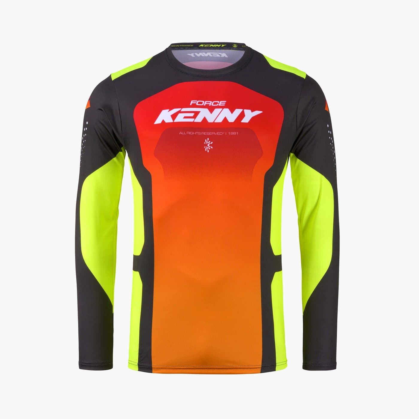 Kenny Force Shirt Race Rood Neongeel