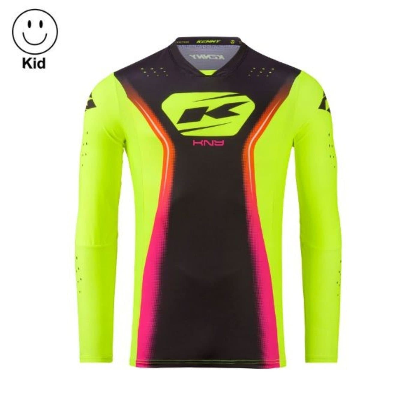 Kenny Kid Performance Shirt Solid Neongeel
