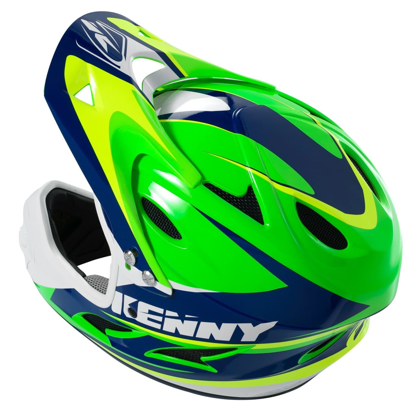 Kenny BMX Down Hill Helmklep 2016 Marineblauw/Neongroen