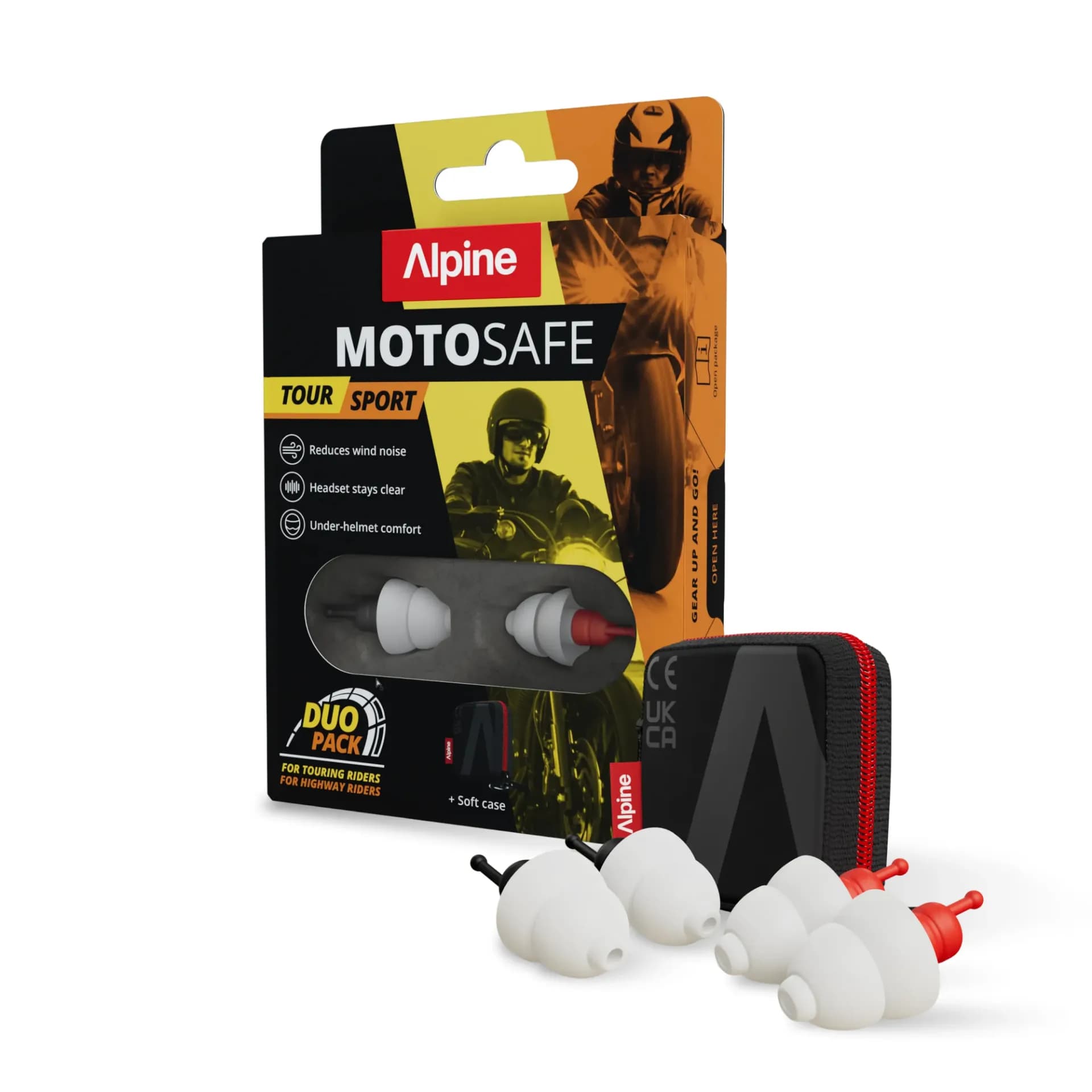 Alpine Motosafe Earplugs Duo Pack