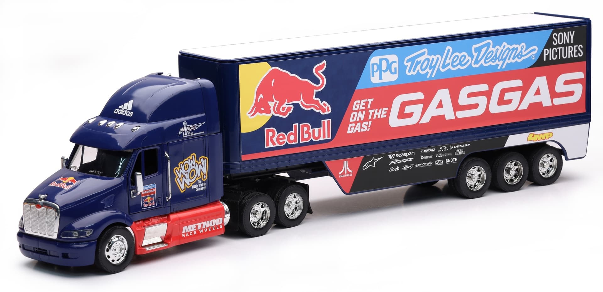 Miniatuur Truck Team Rood Bull Gasgas 1:32