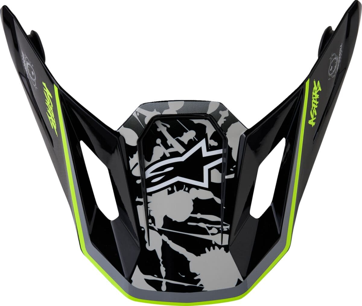 Alpinestars Visor S-M7 Blaster Schwarz/Grau/Gelb