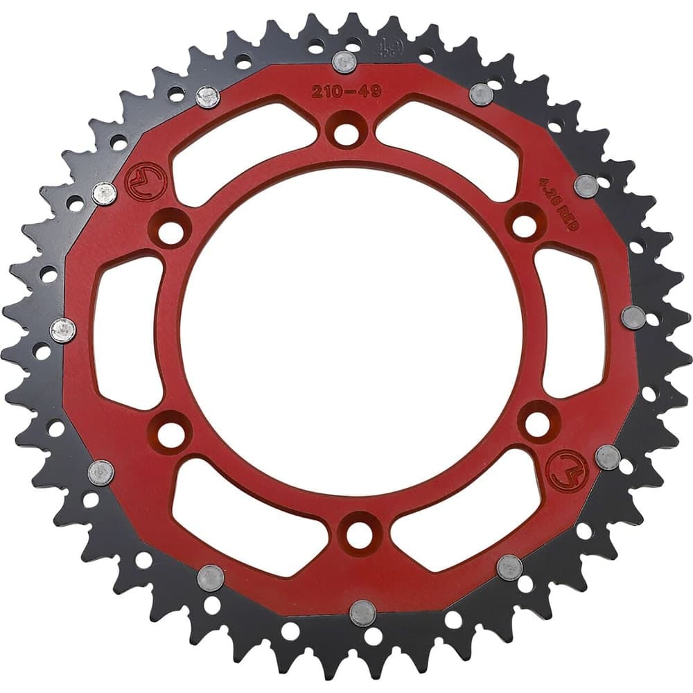 Moose Racing Tandwiel Dual Mse 49 Rood
